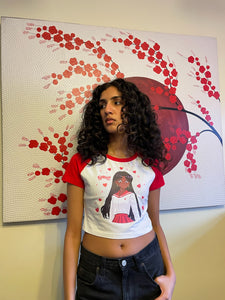 ANIME GIRL CROP TEE