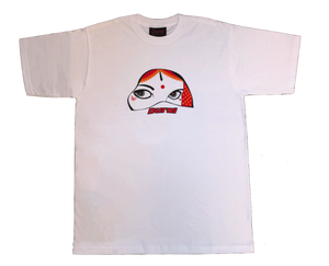 RED/YELLOW GIRL WITH TATTOOS TEE